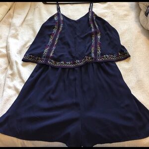 NWOT Navy Romper